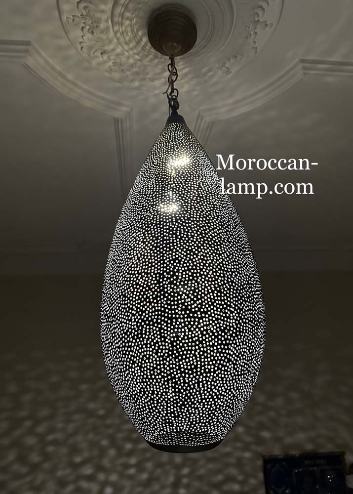 Lustre en laiton marocain de lumière pendante - Depuis
